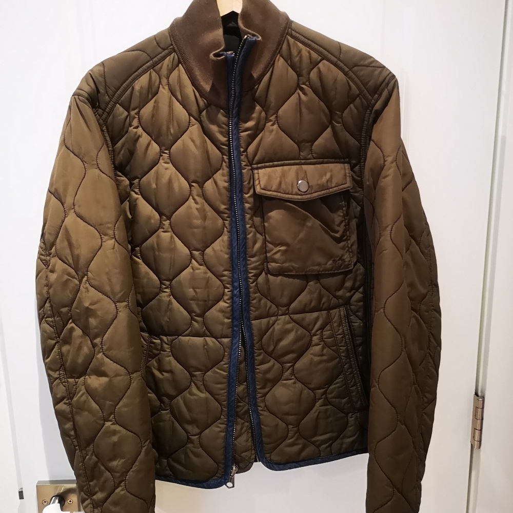 Men's Quilted Brown Jacket